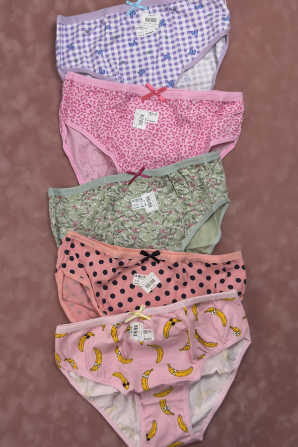 شورت زنانه باریش گلدن اسلیپ پنبه لاکرا تمام چاپ