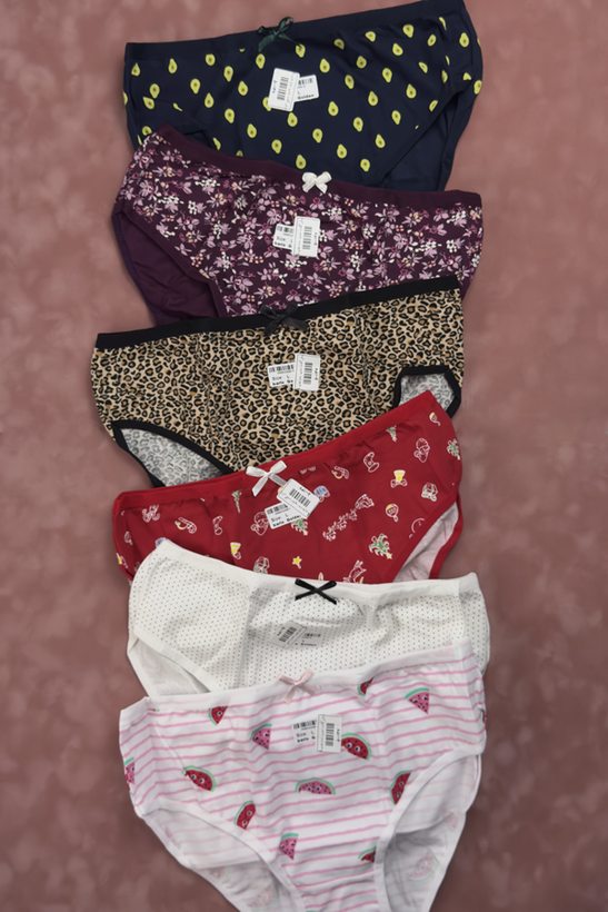 شورت زنانه باریش گلدن اسلیپ پنبه لاکرا تمام چاپ