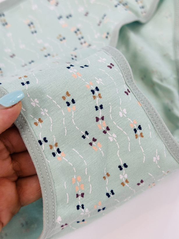 شورت زنانه باریش گلدن اسلیپ پنبه لاکرا تمام چاپ