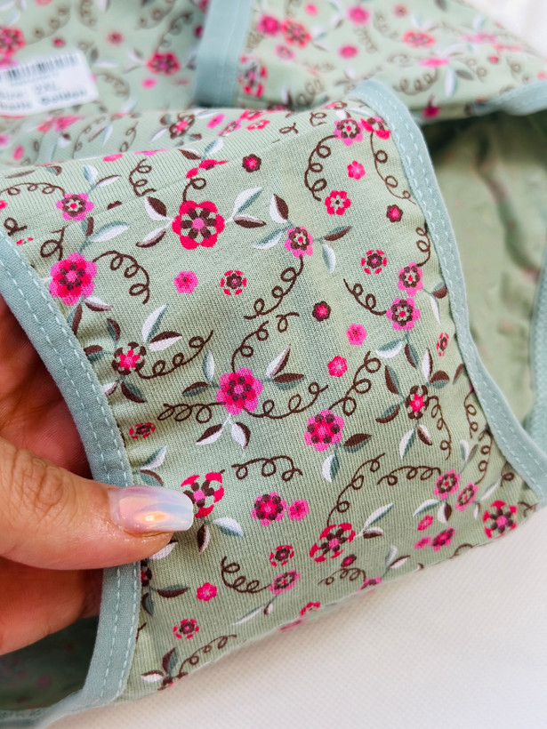 شورت زنانه باریش گلدن اسلیپ پنبه لاکرا تمام چاپ