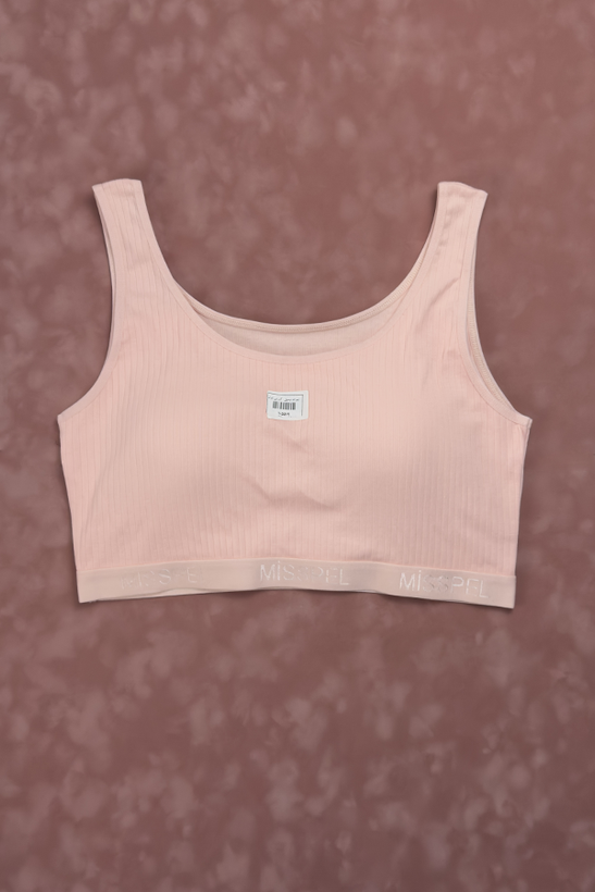 نیم تنه رکابی کبریتی زنانه میسپل صورتی