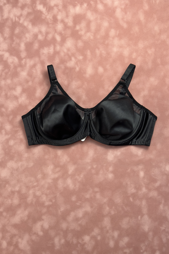 سوتین زنانه مردی فنردار پرلون کد 180 مشکی