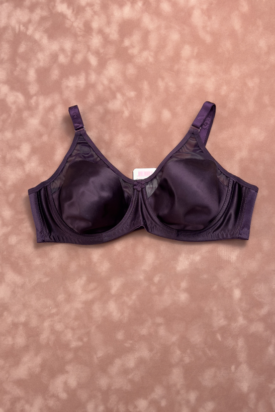 سوتین زنانه مردی فنردار پرلون کد 180 بنفش