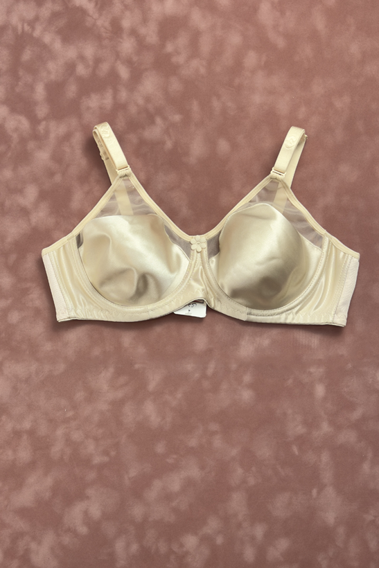 سوتین زنانه مردی فنردار پرلون کد 180 کرم