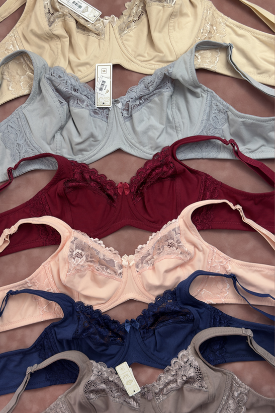 سوتین زنانه ایزابلا نخی فنردار بغل گیپور کد طرح 515
